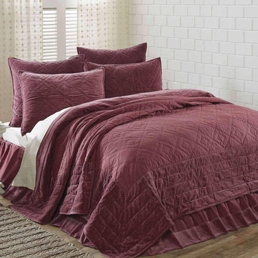 Eleanor Mauve King Quilt 105Wx95L VHC Brands - The Fox Decor